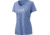 HUK Performance Fishing Script V-Neck Tee - Womens, Carolina Blue Heather, Large, H6100039-425-L