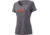 HUK Performance Fishing Script V-Neck Tee - Womens, Sharkskin Heather, Medium, H6100039-022-M