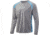 HUK Performance Fishing Strike Solid Long Sleeve Tee - Mens, Grey, Small, H1200197-020-S