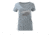 HUK Performance Fishing W Merica Vneck Tops, Short Sleeve - Womens, True Grey Heather, Large, H6100015-035-L