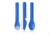 Human Gear GoBites Utensil, Trio with Case, Blue, HG0422