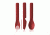 Human Gear GoBites Utensil, Trio with Case, Red, HG0423