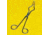 Humboldt Manufacturing Double Bend Crucible Tongs H-23385 Nickel Chrome, Electropolished