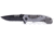 Humvee Recon Serrated Blade with Pocket Clip and Spring Assist, Black and Green Grey HMV-KTR-06