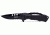Humvee Recon Serrated Blade with Pocket Clip and Spring Assist, Black HMV-KTR-11