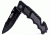 Humvee Recon Serrated Blade with Rear Glass Breaker, Black HMV-KTR-13