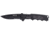 Humvee Recon Serrated Blade with Rear Glass Breaker, Black HMV-KTR-01