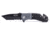 Humvee Recon Serrated Blade with Rear Glass Breaker, Black and Grey HMV-KTR-08
