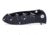Humvee Recon Serrated Blade with Thumb Stud, Black HMV-KTR-05