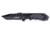 Humvee Recon Serrated Blade with Thumb Stud, Black HMV-KTR-04
