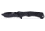 Humvee Recon Serrated Blade with Thumb Stud, Black HMV-KTR-10