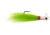 Hurricane Bugeye Bucktail 1/2oz White/Chartreuse 2pk, H-BEB12-101