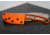Huto Lifestyle Exo-Skeleton Fixed Blade Knife, Orange, EXO-SKLTN-KNV-LGRN