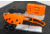 Huto Lifestyle Exo-Skeleton Fixed Blade Knife, Orange, EXO-SKLTN-KNV-LGRN
