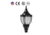 Hykoont Hykoont PT03 Acorn LED Post Top Light Power Selectable with Photocell, PT03