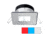 I2Systems Inc Apeiron A1120 LED Spring Square/ Square Mount Light, Red/Cool White /Blue/Brushed Nickel, A1120Z-44HAE