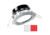 I2Systems Inc Apeiron Pro A503 3W LED Spring Mount Light, Round, Cool White /Red/Brushed Nickel Finish, A503-41AAG-H