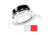 I2Systems Inc Apeiron Pro A503 3W LED Spring Mount Light, Round, Cool White /Red/White Finish, A503-31AAG-H