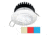 I2Systems Inc Apeiron Pro A503 3W LED Spring Mount Light, Round, Warm White/Red /Blue/White Finish, A503-31CBBR-HE