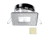 I2Systems Inc Apeiron Pro A503 3W LED Spring Mount Light, Square/Square, Warm White/Brushed Nickel Finish, A503-44CBBR