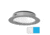 I2Systems Inc Apeiron Pro XL A526 6W LED Spring Mount Light, Cool White/Blue/Brushed Nickel Finish, A526-41AAG-E