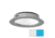 I2Systems Inc Apeiron Pro XL A526 6W LED Spring Mount Light, Cool White/Blue/Polished Chrome Finish, A526-11AAG-E