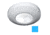 I2Systems Inc Profile P1100 1.5W LED Surface Mount Light, Blue/White Finish, P1100Z-31E