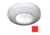 I2Systems Inc Profile P1100 1.5W LED Surface Mount Light, Red/White Finish, P1100Z-31H