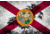 iCanvas Florida Flag, Grudge Palm Trees Canvas Print, Multi, 40x26x0.75 FLG597-1PC3-40x26