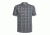 Icebreaker Compass Short Sleeve Shirt, Metal/Monsoon/Plaid, S, 103611002S