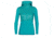 Icebreaker Descender Hybrid Long Sleeve Half Zip Hood - Womens, Arctic Teal/Kingfisher, Large, 104281-401-L