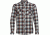 Icebreaker Lodge Long Sleeve Flannel Shirt - Men's-Saddle/Nori Heather/Plaid-Small