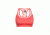 Icebreaker Meld Zone Sport Bra, Poppy Red/Sorbet, S, 104075601S