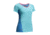 Icebreaker Spark Short Sleeve V Top - Womens-Aquamarine/Force/Shocking-Large