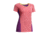 Icebreaker Spark Short Sleeve V Top - Womens-Grapefruit/Vivid/Fuse-Small