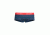 Icebreaker Sprite Hot Pants - Women's, Prussian Blue/Poppy Red/Stripe, Extra Small, 103023408XS