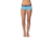 Icebreaker Sprite Hot Pants - Women's, Stripe Cyan/Snow/Panther, Small, 103111401S