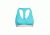 Icebreaker Sprite Racerback Bra - Women's, Lagoon/Sorbet, Large, 103020406L