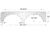 Icon 00416 Tandem Axle Fender Skirt Fs668, Polar White, 416