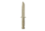 IMI Defense Rubberized Training Knife, Flat Dark Earth, IMI-ZRTKFDE