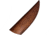 Infinite Blades Brown Wood Fixed Blade Knife, 8.88in Overall, 4.5in Satin Finish Stainless Blade, Brown Wood Handle, Leather Sheath, A32
