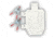 Infinite Defense Half-Size Infinity Target, Silhouette, White, USPSAHS