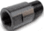 Infinite Product Solutions 1/2-28 - M14 x 1 LH Thread Adapter, Black, Smooth, 1228-14LH-BS