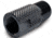 Infinite Product Solutions 1/2-28 - M16 x 1 LH Thread Adapter, Black, Knurled, 1228-16LH-BS-K