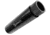 Infinite Product Solutions Fake Suppressor w/Knurled End, .22 Hornet/.223 Remington/5.56x45mm NATO/9mm Luger, 1/2x28, Anodized Aluminum, Black, Black Anodize, FKSUP-1228-BA-CW
