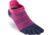 Injinji Run Lightweight No Show Socks - Womens, Pink / Navy, M/L, 201111-NVP-M/L