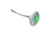 Innovative Lighting Bulkhead/Livewell Light "The Shortie" Green LED w/ White Grommet LED 39717