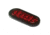 Innovative Lighting Oval 6 LED Stop/Turn/Tail Light With Grommet Mount /Red Lens With Tk Plug, Red, 260-4403-7