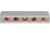 Innovative Lighting Surface-Mount 5 LED Step Light LED With White Case, Red, 006-4100-7