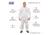 International Enviroguard Body Filter 95+ 4012 Coverall w/Alastic Wrist and Open Ankle, White, Extra Large, Case of 25, 4012XL
